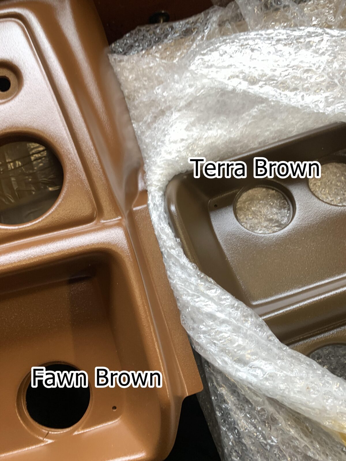 Raptor colour samples